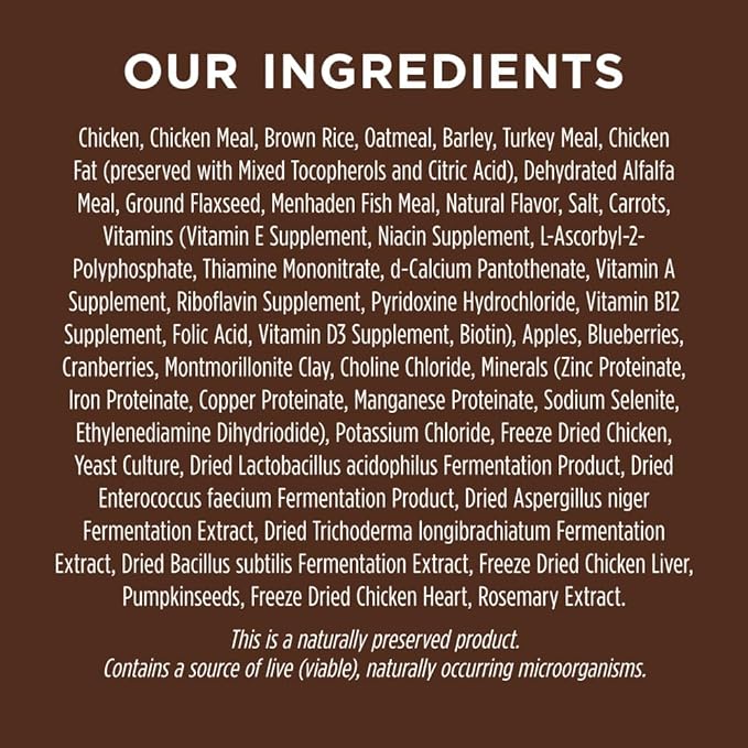 Real Chicken & Brown Rice Recipe Natural Dry Dog Food, 25 lb. Bag