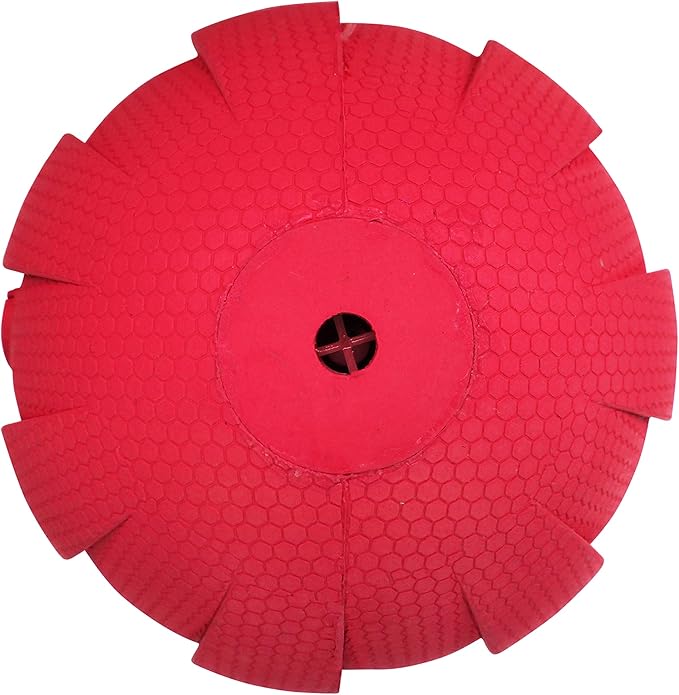 Nerf Dog Rubber Ball Dog Toy with Interactive Squeaker, Lightweight, Durable and Water Resistant, 4 Inch Diameter for Medium/Large Breeds, Single Unit, Red