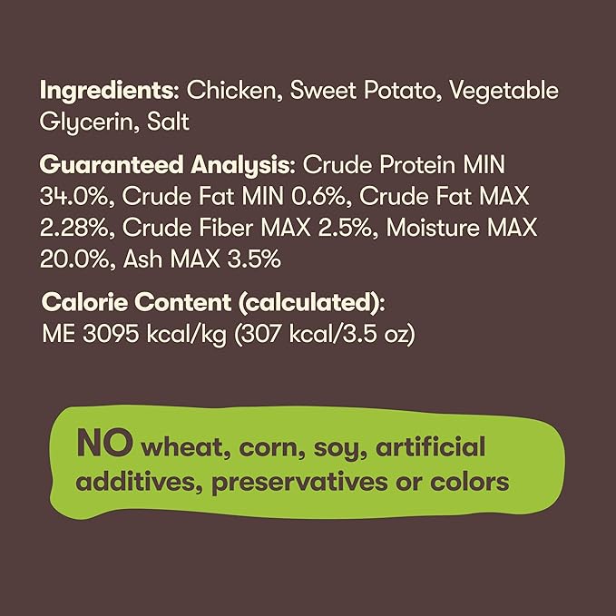 Pet 'n Shape Sweet Potato Chews Jerky Dog Treats - 8 Ounce