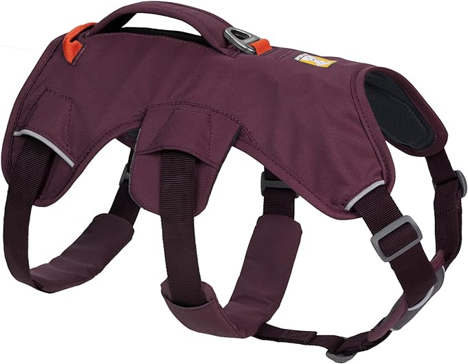 Ruffwear, Web Master, Multi-Use Support Dog Harness, Hiking and Trail Running, Service and Working, Everyday Wear, Purple Rain, Large/X-Large