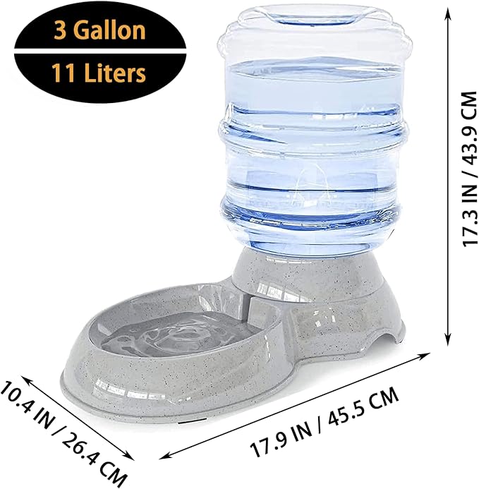 Automatic Dog Water Dispenser,3 Gallon| 11L Gravity Automatic Pet Water Dispenser Station,Pet Waterer for Large Dogs and Cats,Large Capacity Water Feeder for Cats and Large Dogs