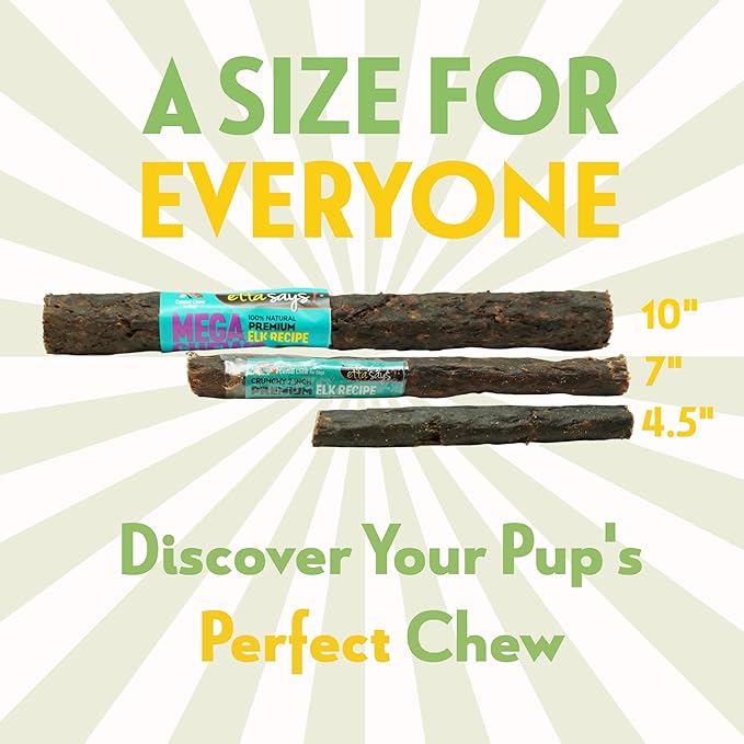 ETTA SAYS! Crunchy Premium Dog Chews – 4.5" Duck Dog Chews - Made in The USA, Grain-Free Dog Treats, Good for Teeth, Easy to Digest (Pack of 36)