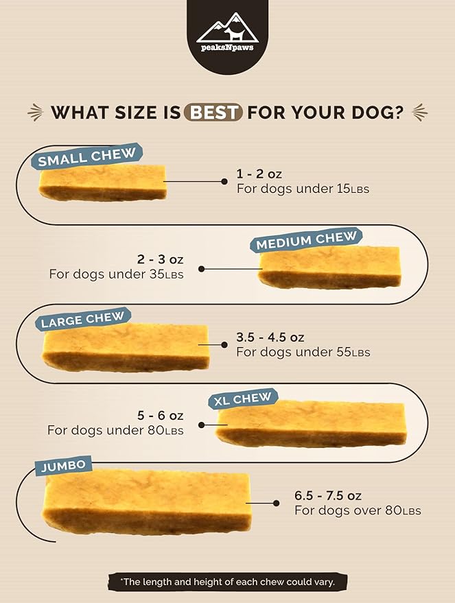 Yak Cheese Dog Treats - Natural Yak Chews from Himalayan Mountains - For Aggressive Chewers - Small, Value Pack 9 Chews - Grain Free, Lactose Free - Easily Digestible, Promotes Oral Health
