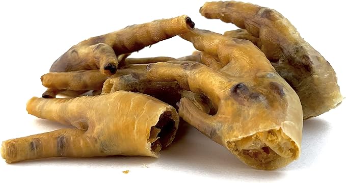 Aaru & Co. Chickie Paws 12ct - NO Claws, 100% USA Sourced and Made, Dehydrated, All-Natural, Single-Ingredient Chicken Paws (Chicken Feet) Dog Treats/Dog Delicacies