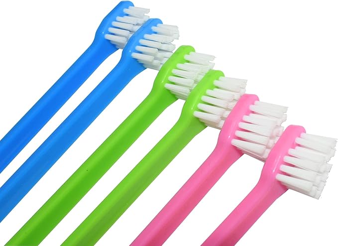 Dog Toothbrush Cat & Dog Toothbrush Soft Bristle Pet Toothbrush Combo Pack for The Dental Care of Your Small to Large Dogs, Cats, Most Pets