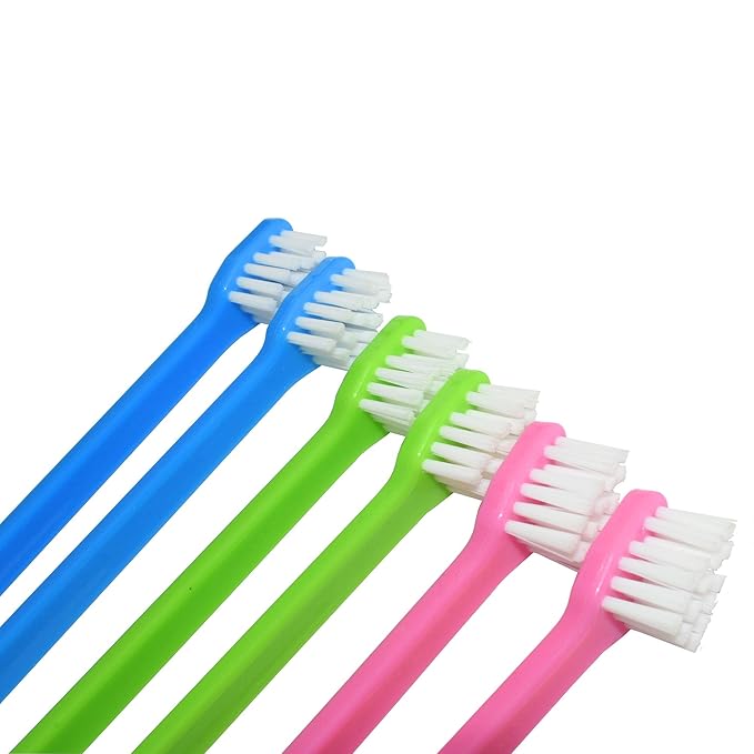 Dog Toothbrush Cat & Dog Toothbrush Soft Bristle Pet Toothbrush Combo Pack for The Dental Care of Your Small to Large Dogs, Cats, Most Pets