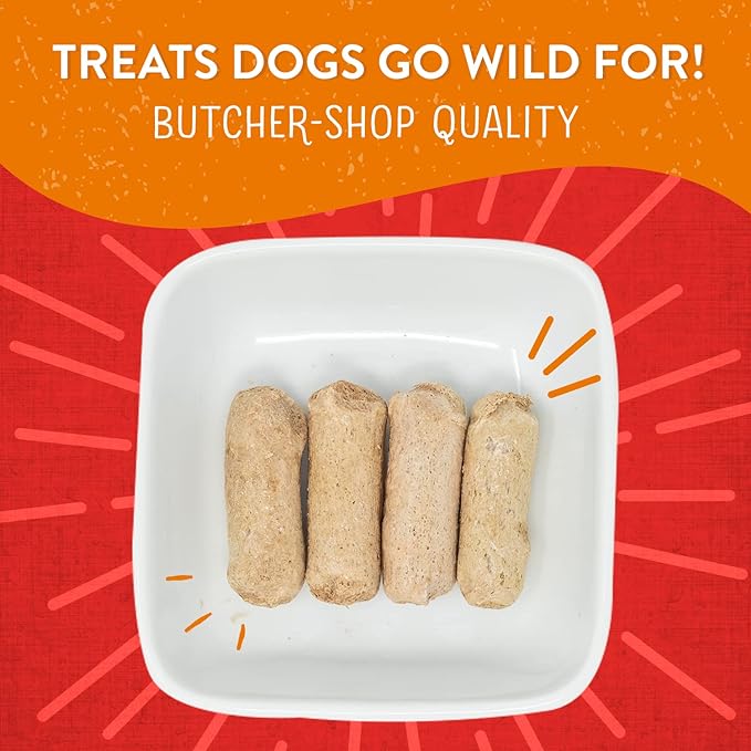 Stella & Chewy's Freeze-Dried Raw Wild Weenies Dog Treats – All-Natural, Protein Rich, Grain Free Dog & Puppy Treat – Great for Training & Rewarding – Grass-Fed Beef Recipe – 3.25 oz Bag