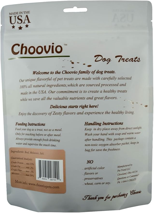 Original Beef Jerky Dog Treats, Made in USA,(4-Ounce Bag)