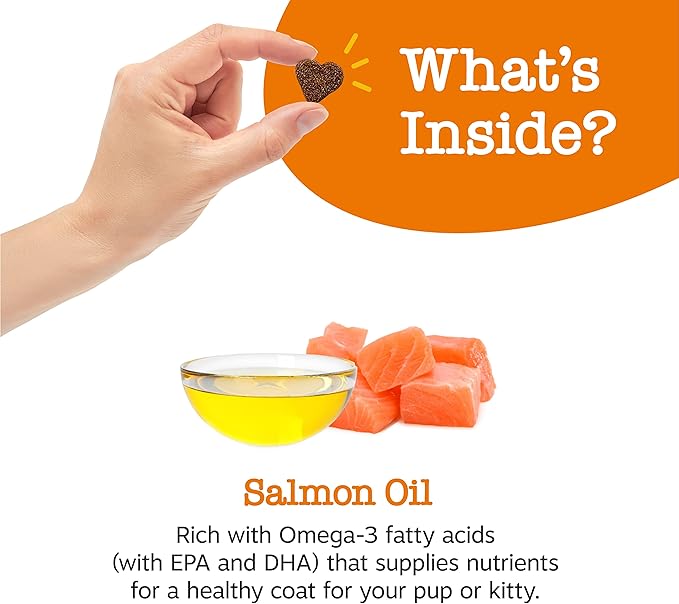 Wild Alaskan Salmon Oil for Dogs & Cats - Omega 3 Skin & Coat Support - Liquid Food Supplement for Pets - Natural EPA + DHA Fatty Acids for Joint Function, Immune & Heart Health 16oz