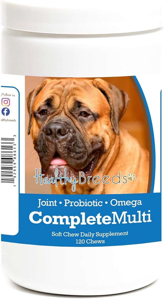 Healthy Breeds Bullmastiff All in One Multivitamin Soft Chew 120 Count
