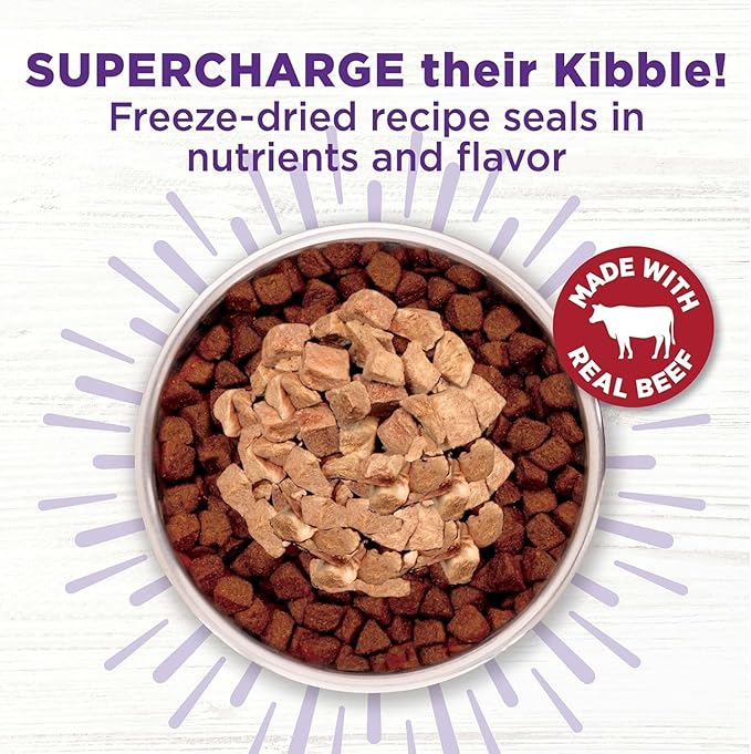 Bundle (4) Wellness CORE Bowl Boosters Freeze-Dried Dog Food Mixer or Topper (2) Bare Turkey (2) Bare Beef with AuroraPet Wipes