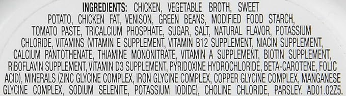 Nature's Recipe Grain Free Wet Dog Food, Chicken and Venison Recipe in Broth, 2.75-Ounce Cups (Pack of 12)