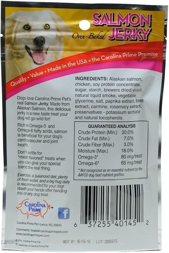 (3 Pack) Salmon Jerky - Stay Fresh Pouch 6.0 oz.