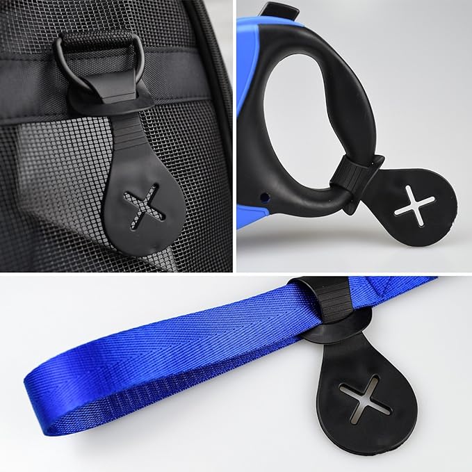 Dog Poop Bag Holder Leash Waste Carrier Holder Bicycle (2 Pack)