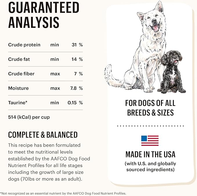 The Honest Kitchen Human Grade Dehydrated Grain Free Dog Food – Complete Meal or Dog Food Topper – Beef 2 lb (makes 8 lbs)