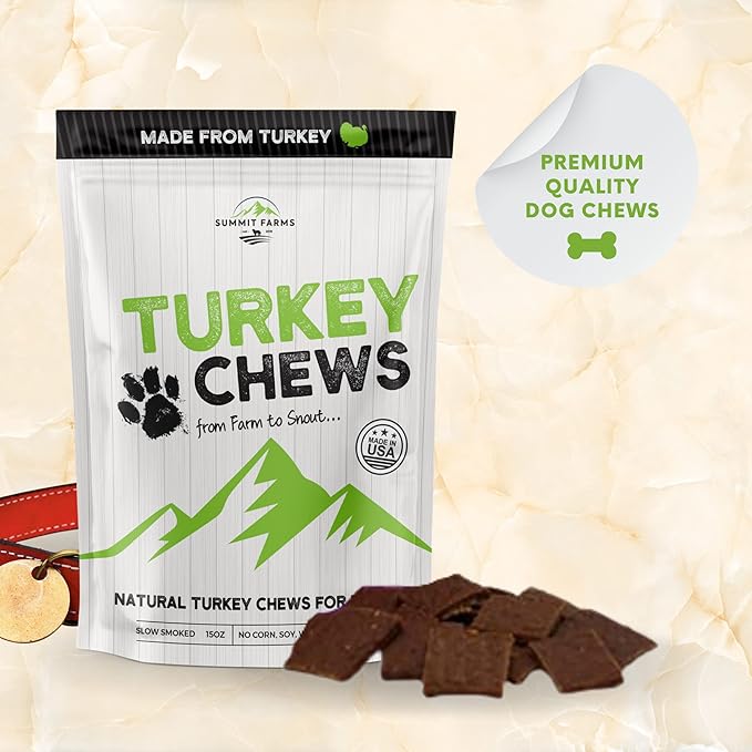 Turkey Jerky Dog Treats 15 Oz Real Turkey Jerky Chews Healthy Dog Treats - Natural Dog Treats Ideal for Training & Snacking - A Must-Have Soft Dog Treats for Small Dogs & Large Dogs!