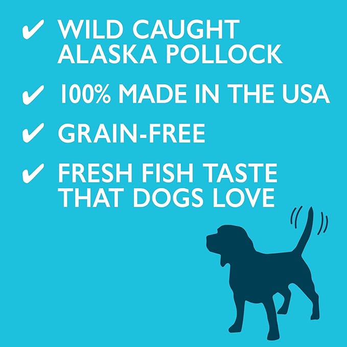 Sustainable Wild Alaskan Fish Oil for Dogs Skin and Coat – EPA + DHA Omega 3 Oil - Fatty Acids Dog Supplements - Support Fur Coat and Brain Health - Natural Liquid Food Topper for Pets – 8 oz. Pump