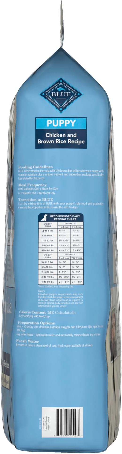 Blue Buffalo Life Protection Formula Natural Puppy Dry Dog Food, Chicken and Brown Rice 34-lb