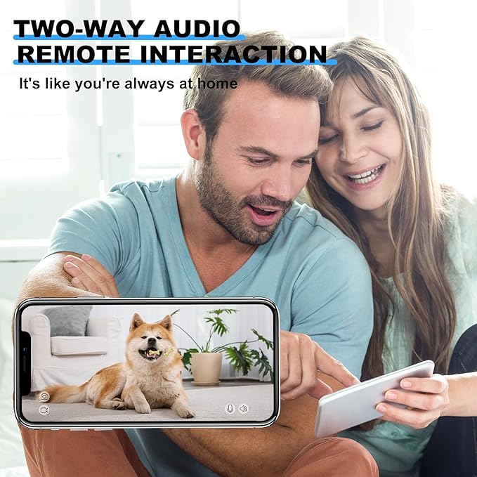 Pet Camera Treat Dispenser, Visible Range 360° Dog Camera,Remote Monitoring of Amusing Pet Feeder,1080p Camera, Live Video, Auto Night Vision Rotatable,Suitable for Dogs and Cats or Other Pets.