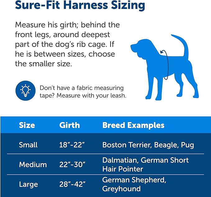 PetSafe Sure-Fit Harness – Five Point Adjustable Dog Harness – from The Makers of The Easy Walk Harness – Medium, Black