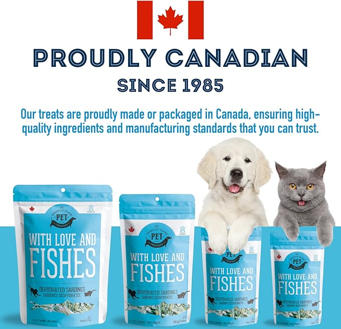 Sardines for Dogs & Sardines for Cats (7.4 oz, Pack of 1) - Dehydrated Single Ingredient Dog Treats - Natural Dog Treats, Grain Free