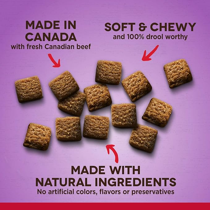 Zoe Zoë Tender Chunks for Dogs, All Natural Dog Treats, Grain-Free, Beef and Gravy Recipe, 5.3 oz., 92041
