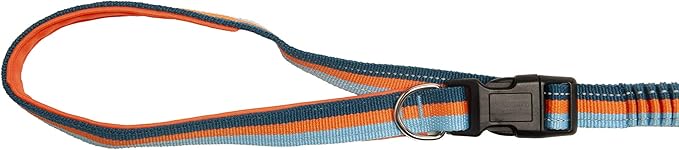 Furhaven Bungee Dog Leash w/ Quick Release Easy Tether - Sea Breeze Stripe, One Size