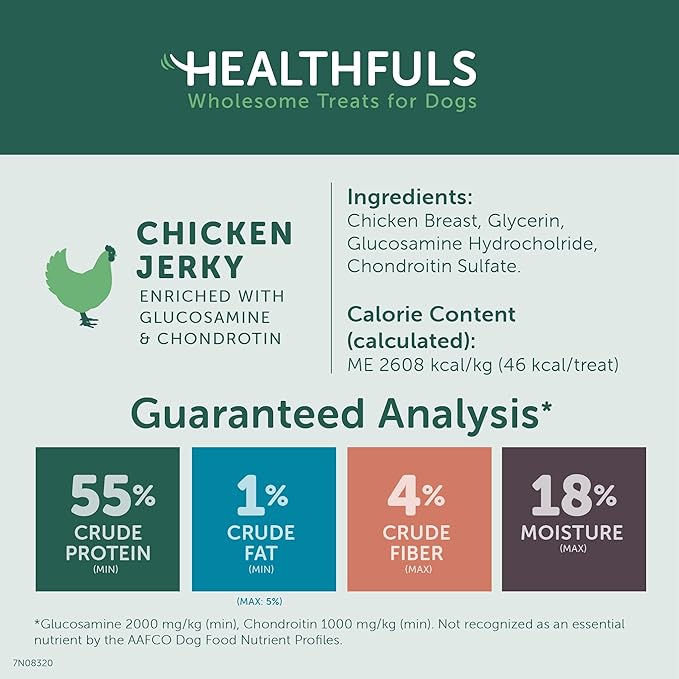 Chicken Jerky Dog Treats with Glucosamine & Chondroitin, 16oz