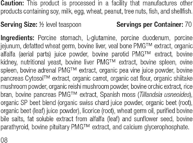 Standard Process - Canine Enteric Support - Digestive System Support for Dogs - 110 Grams