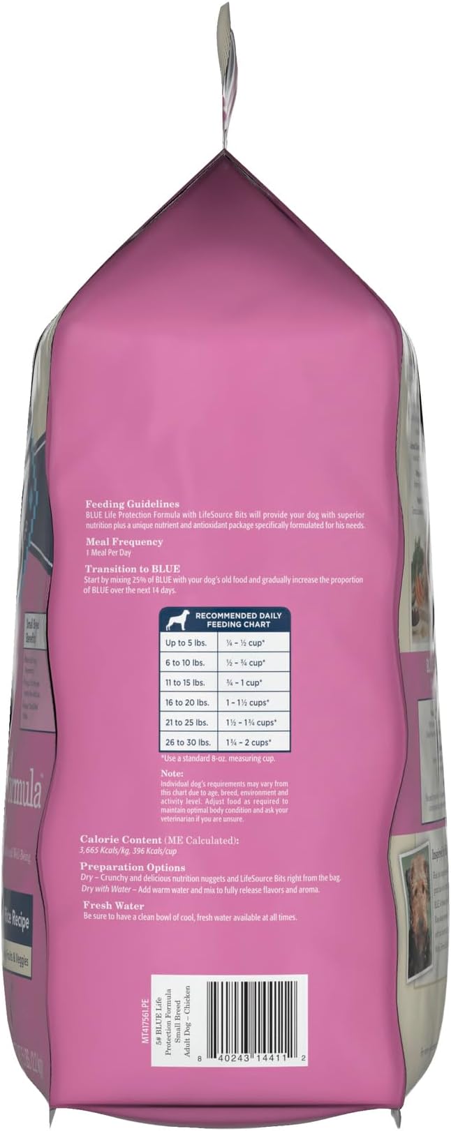 Blue Buffalo Life Protection Formula Natural Adult Small Breed Dry Dog Food, Chicken and Brown Rice 5-lb Trial Size Bag