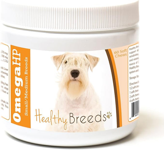 Healthy Breeds Sealyham Terrier Omega HP Fatty Acid Skin and Coat Support Soft Chews 60 Count