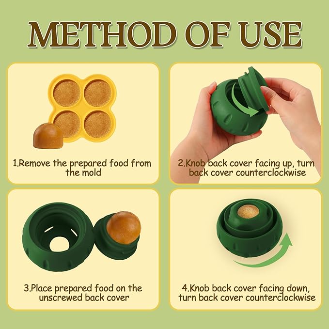 Freezable Fillable Dog Toys: Long-Lasting Rubber Dog Chew Toy with Silicone Treat Tray, Distracts Your Pup from Boredom, Reusable & Dishwasher Safe, for Large Dogs 25lbs+, Green