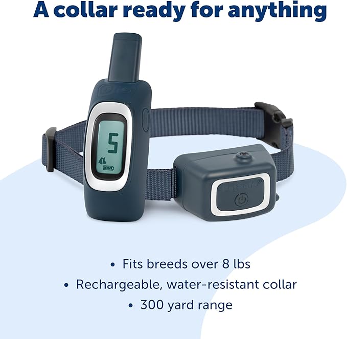 PetSafe Remote Spray Trainer, Dog Training Collar - 3 Modes: Tone, Vibration or Spray - Rechargeable and Water-Resistant includes Citronella and Unscented Spray Refills - 300 Yards (900 Feet) Range