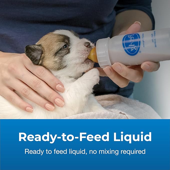 Pet-Ag Goat’s Milk Esbilac Liquid - 11 oz, Pack of 4 - Ready-to-Feed Puppy Formula with Vitamins, Minerals, and Trace Nutrients for Puppies Newborn to Six Weeks Old - for Sensitive Digestive Systems
