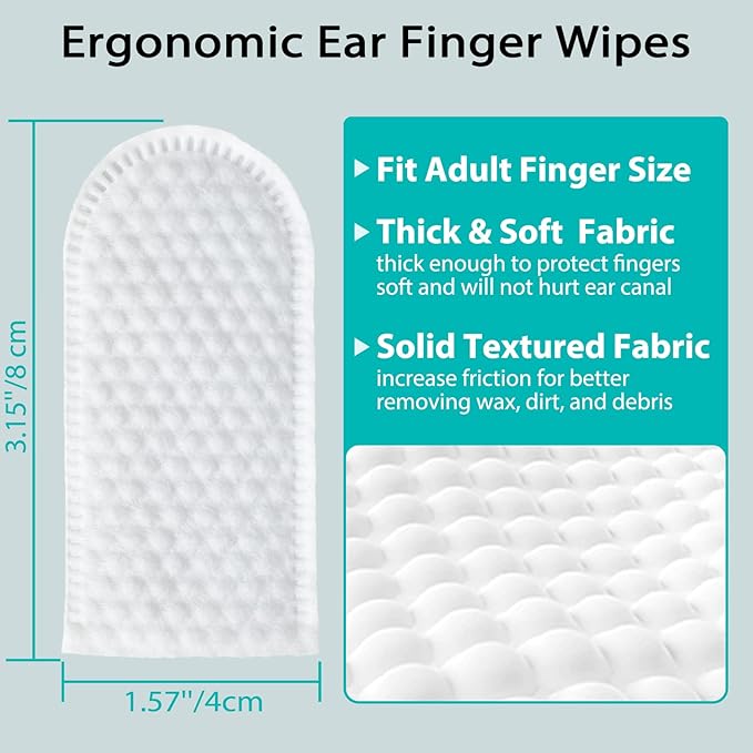150 Count Ear Finger Wipes for Dogs and Cats Teeth Cleaning Wipes Eyes Wipes Pet Grooming Wipes Set for Removing Ear Wax Debris Dirt and Stop Smelly Itchy