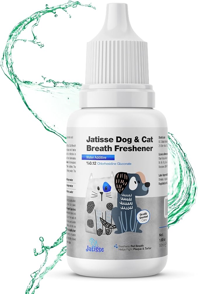 Cats and Dogs Water Additive for Oral and Dental Care: Eliminate Bad Dog Breath and Cat Bad Breath - Dog Breath Freshener - Fights Tartar & Plaque - Just Add to Water! (1.69 fl oz)