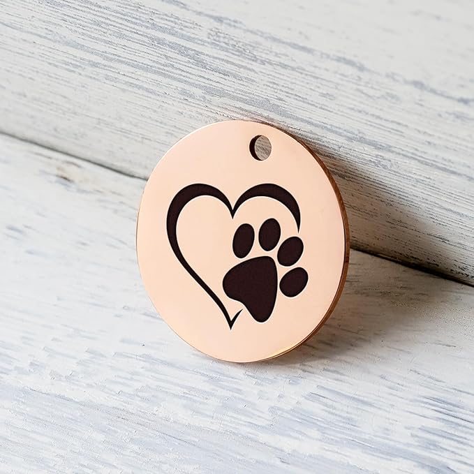 MYLUCKYTAG Stainless Steel QR Code Pet ID Tags Dog Tags - Pet Online Profile - Scan QR Receive Instant Pet Location Alert Email