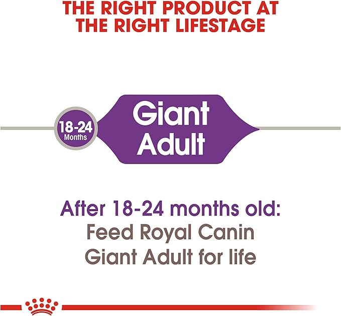 Royal Canin Giant Breed Adult Dry Dog Food, 30 lb Bag