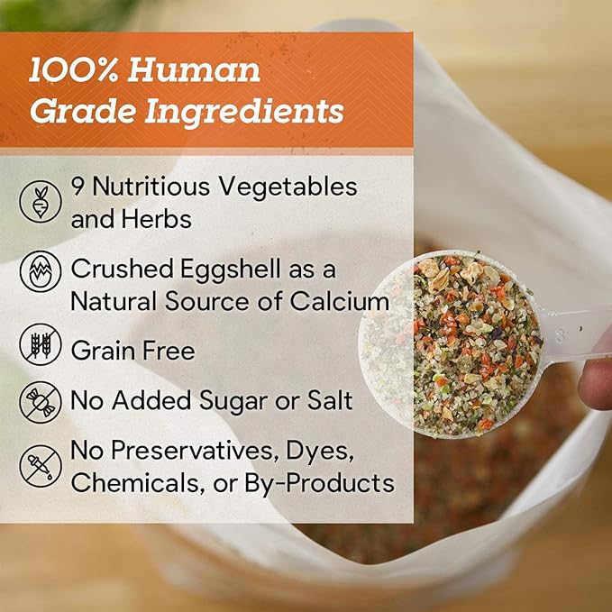 Dr. Harvey's Veg-to-Bowl Fine Ground Dog Food, Human Grade Dehydrated Base Mix for Dogs, Grain Free Holistic Mix for Small Dogs Trial Size (6.5 oz)