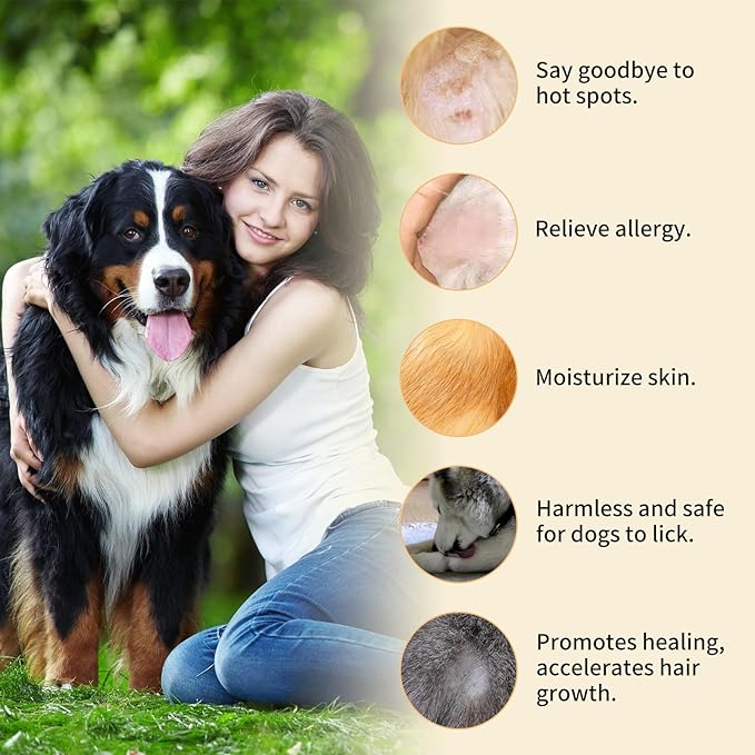 Rapid Healing & Hair Regrowth Dog Skin Soother - 1 oz. Tin - Quick Skin Repair and Hair Recovery