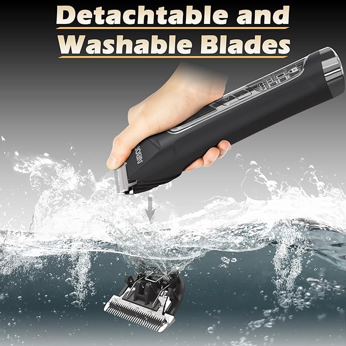 Dog Clippers for Grooming, 5-Speed Quiet High Power Dog Grooming Kit, Low Noise Rechargeable Cordless Electric Pet Hair Clipper Trimmer Shaver for Small Large Dogs Cats