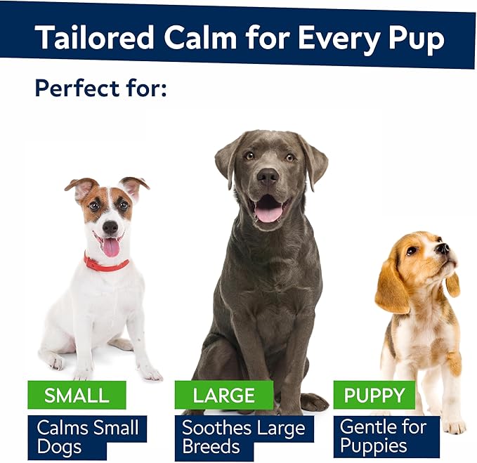 STRELLALAB Advanced Calming Hemp Chews for Dogs - Stress & Anxiety Relief - Behavior Aid - Natural Stress Relief During Firework, Storm, Barking - 120 Treats - Bacon