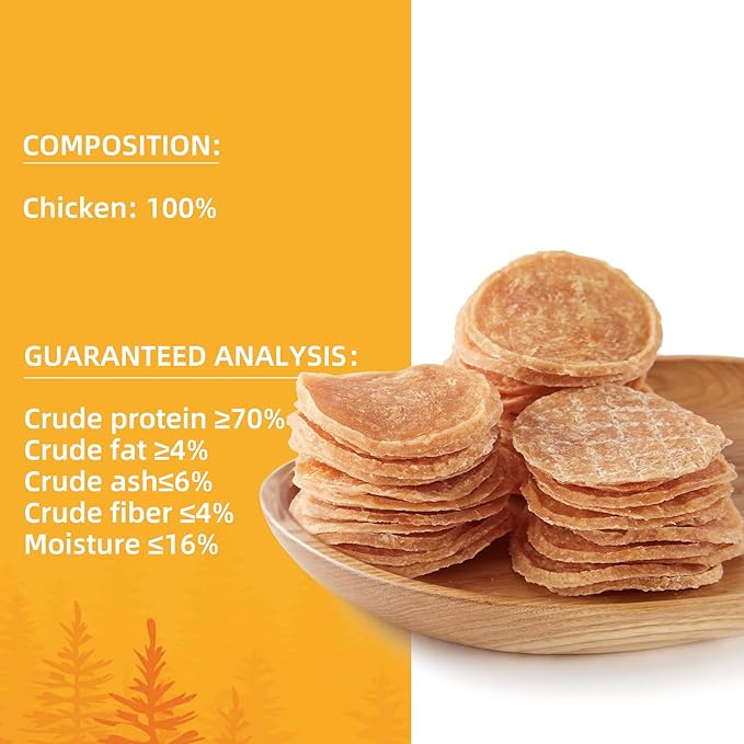 Jungle Calling Dog Treats, Chicken Chips Dog Treats, All Natural Chicken Chips for Dogs, Crunchy Chicken Jerky Dog Training Treats, Single Ingredient Dog Treats for Small, Medium & Large Dogs, 6 oz