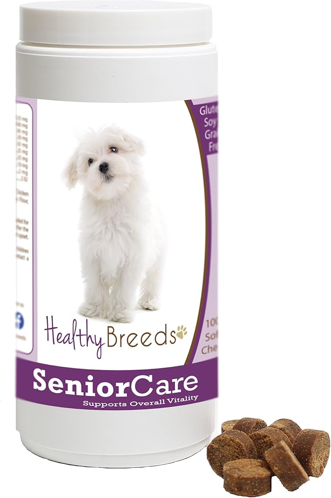 Healthy Breeds Maltese Senior Dog Care Soft Chews 100 Count