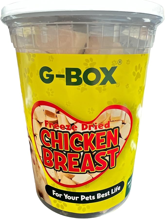 Freeze-Dried Raw Chicken Breast for Cats & Dogs(5 OZ), Delicious and Healthy Freeze-Dried Chicken Breast- Made in The USA - Perfect for Dog and Cat Training Treats, Snacks