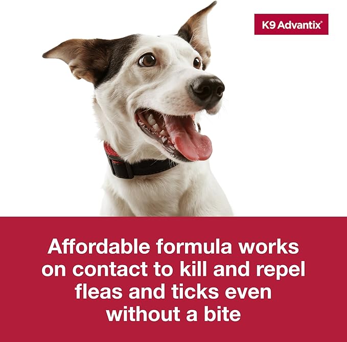 K9 Advantix Flea, Tick & Mosquito Prevention for Dogs 4-10 lbs. | Flea Drops for Small Dogs | Apply Monthly | 2 Treatments