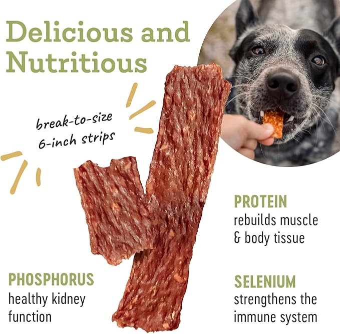 Farm Hounds Premium Natural Duck Treats for Dogs, 100% Made from Humanely-Raised Ducks, No Fillers Added, Nutrient-Rich Duck Jerky Dog Treats, Healthy Delicious Dog Strips, Made in USA, 2-Pack