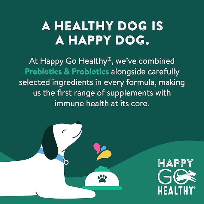 Gut Health Supplements for Dogs | Prebiotic & Probiotic Food Topper with Ginger Root, Icelandic Seaweed, and Organic Kelp | All Breeds and Sizes | 60 Count