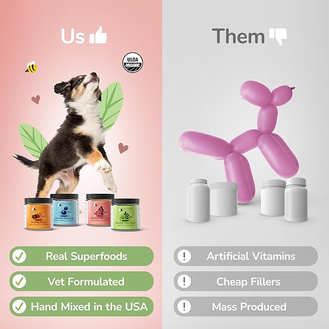 kin+kind Organic Fiber for Dogs&Cats - Pumpkin Boost for Healthy Poops - Stomach and Bowel Support - Digestive Health - Flax Seed, Ginger, Turmeric and Coconut - Made in USA (Triple Large 8oz)