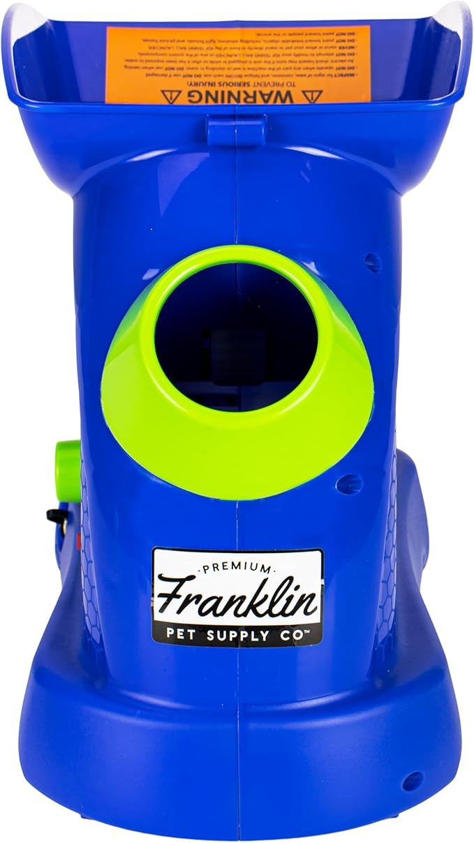 Franklin Pet Supply Ready Set Fetch Mini Automatic Tennis Ball Launcher Dog Toy - Electronic Mini Tennis Ball Thrower for Fetch + Playtime - Launches up to 40 Feet - Interactive Dog Fetch Toy - Mini